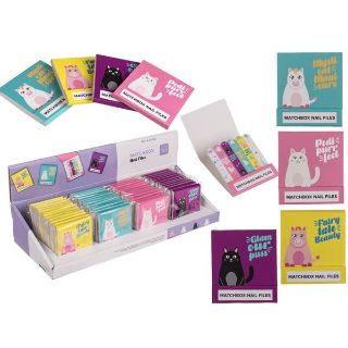 Obrázek z Box s pilníky na nehty 5,5 x 5,8cm, 4dr (48) 